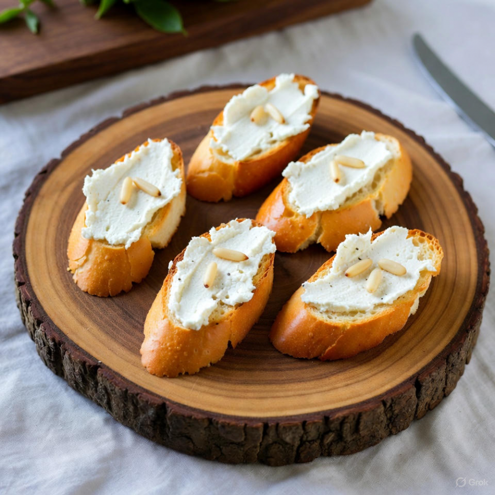 Crostini mit Ziegenkäse